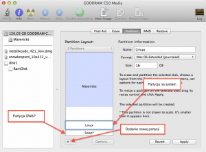 Partycja systemowa i SWAP